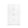 Tuya Smart Switches US Neutral Wire/No Neutral Wire Required 1/2/3/4 Gang Light WiFi Touch Switch Work with Alexa Google Home
