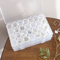 28/56Grid Transparent PP Box for Organizing and Storage Compact and Suitable for Storing Jewelry and Beads