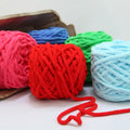 100g/ball Chenille Knitting Yarn Soft Ice Strip Line Cotton Yarn DIY Wool Yarn for Hand Knitting Scarf Thick Wool Wholesale