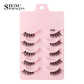 Half Fake Eyelashes 5/10 Half Lashes Soft Natural Cat Eye Lashes Makeup Tool Extension Fluffy Faux Cils maquiagem Half Lashes