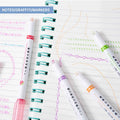 6Pcs Set Flower Shape Outline Pens Highlighter Marker Curve Roller Tip Pen Cute Stationery Kawaii Graffiti School Accessories