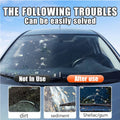 Car Glass Polish Coating Kit for Windshield Oil Film Removal Paste Car Glass Water Repellent Anti Rain Hydrophobic Cleaning Kits