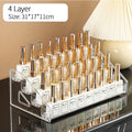 3/4/5/6/7 Layers Acrylic Nail Polish Display Organizer Shelf Clear Cosmetic Rack Frame Jewelry Stand Holder Organization Tools