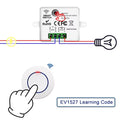 RF 433MHz Wireless 10A Relay Receiver Remote Control Light Switch 220V 110V Mini Round Button Wall Panel Switch For LED Lamp