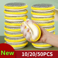 10PCS Double Side Dishwashing Sponge Dish Washing Brush Pan Pot Dish Wash Sponges Household Cleaning Reusable Kitchen Tool