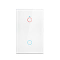 Tuya Smart Switches US Neutral Wire/No Neutral Wire Required 1/2/3/4 Gang Light WiFi Touch Switch Work with Alexa Google Home