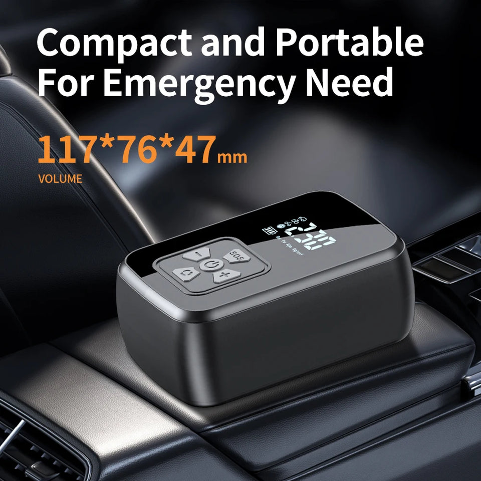 Portable Car Air Pump Electric Tire Inflator Pump Tool Intelligent Digital Display Tire Gases Machines Motorcycle Air Compressor