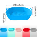Reusable Air Fryer Silicone Liners Pot Non-Stick Airfryer Basket Cooking Gadgets Baking Tray Pizza Pan Oven Kitchen Accessories