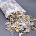 30/50/100pcs Random Mix Cute Animal Flower Heart Bulk Charm Assorted Enamel Charms For Jewelry Making Supplies DIY Accessories