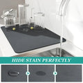 Coffee Machine Mat Kitchen Drain Mat Utensil Drying Mat Quick Drying Diatomaceous Earth Absorbent Placemat