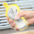 10PCS Double Side Dishwashing Sponge Dish Washing Brush Pan Pot Dish Wash Sponges Household Cleaning Reusable Kitchen Tool