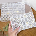 28/56Grid Transparent PP Box for Organizing and Storage Compact and Suitable for Storing Jewelry and Beads