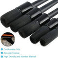 5PCS Car Detailing Cleaning Brushes Soft Detail Brush Wheel Cleaner Auto Dust Removal Brush Car Interior Exterior Accessories