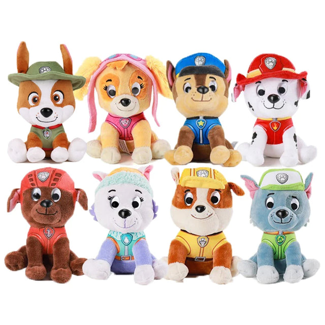 Genuine Paw Patrol 9kinds Chase Skye Everest in Signature Snow Rescue Uniform 6" 15.2cm Anime Doll Plush Toy Children Gift