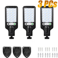 Solar Outdoor Led Courtyard Wall Lamp With 3 Mode Waterproof Motion Sensor Security Lighting Street Lights for Garden Patio Path