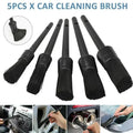 5PCS Car Detailing Cleaning Brushes Soft Detail Brush Wheel Cleaner Auto Dust Removal Brush Car Interior Exterior Accessories