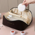 Women  Luxury Large Capacity Cosmetic Bag Lady Box Travel Makeup Zipper Toiletries Organizer