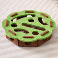 Pet Cat Puzzle Maze Holes Toys Felt Box With Bell Ball Kitten Playing Toys Interactive Funny  Cat Supplies